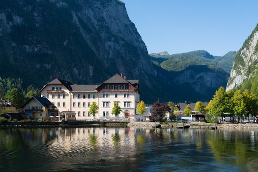 View of Hallstatt from Hallstatt Lake