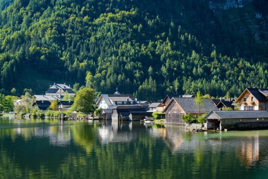 View of Hallstatt from Hallstatt Lake