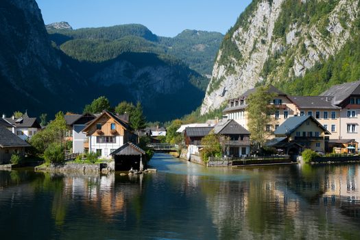 View of Hallstatt from Hallstatt Lake