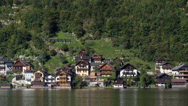 View of Hallstatt from Hallstatt Lake