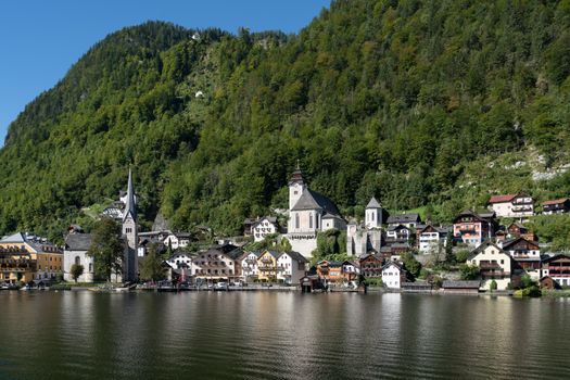 View of Hallstatt from Hallstatt Lake