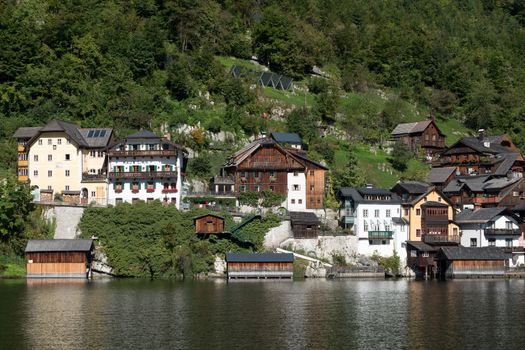 View of Hallstatt from Hallstatt Lake