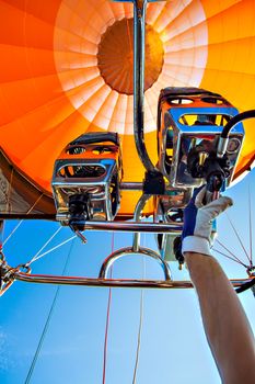 Ballooning with a hot air balloon in Germany