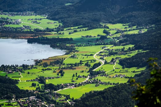 View of the Countryside from Zwölferhorn Mountain