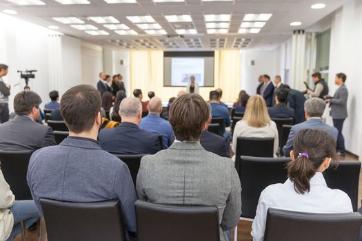 Participants at the professional or business conference