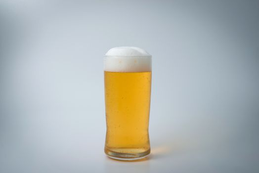 fresh beer mug isolated on white background