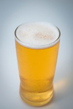 fresh beer mug isolated on white background