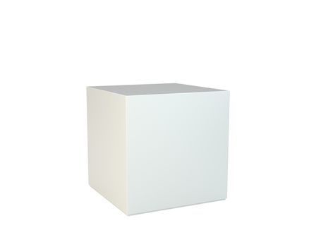 Cardboard box on white background. 3d rendering