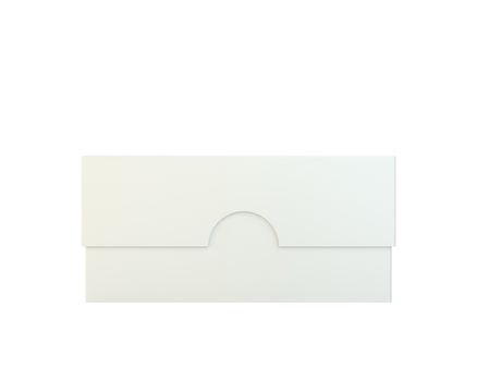 Empty package on white background. 3d rendering