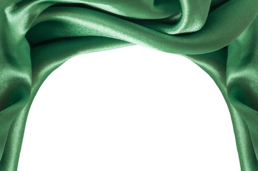 a elegant background with a green fabric