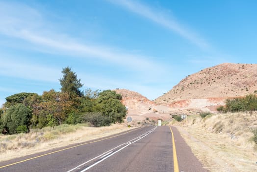 A stone crushing plant on the N10 road between Groblershoop and Upington in the Northern Cape Province
