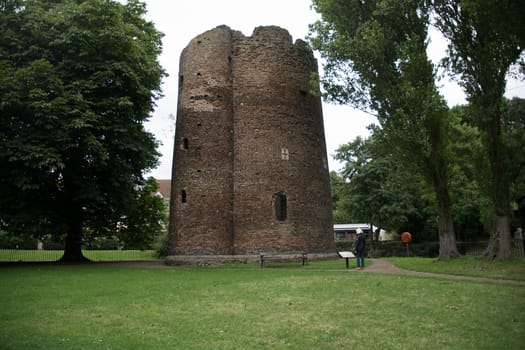 the medieval Cow Tower at Norwich built 1398 as garrison defence of city