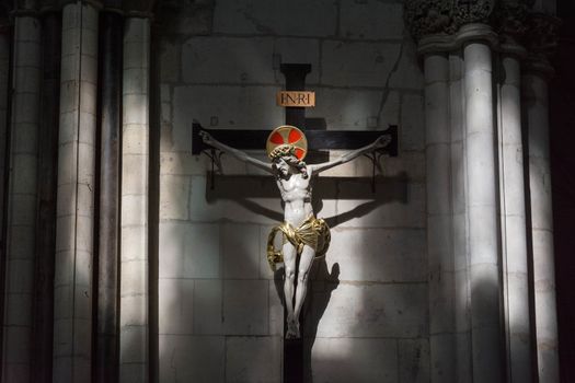 crucifiction statue of Christ in York Minster
