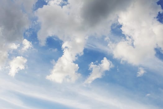 Cloud at the sky with natural background.