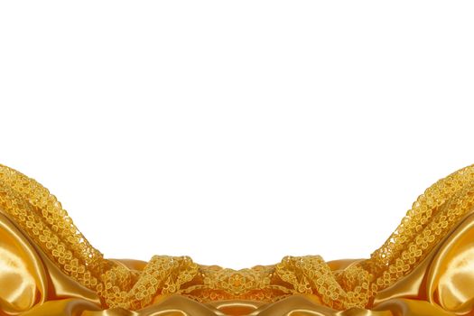 a elegant background with a yellow fabric
