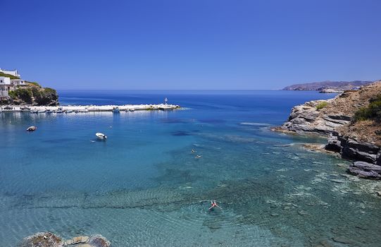 Seaview at Bali village, the Crete Island, Greece