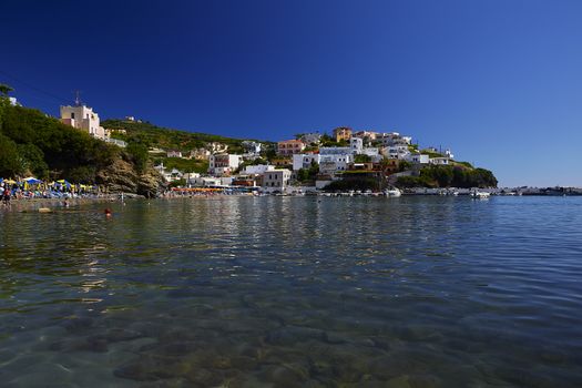 Beach view at Bali village, the Crete Island, Greece