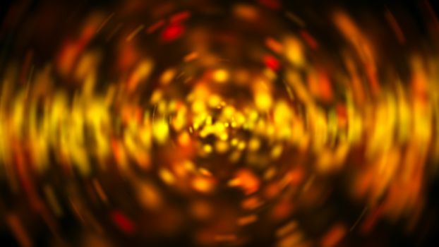 Radial gold blur background. Digital illustration. 3d rendering