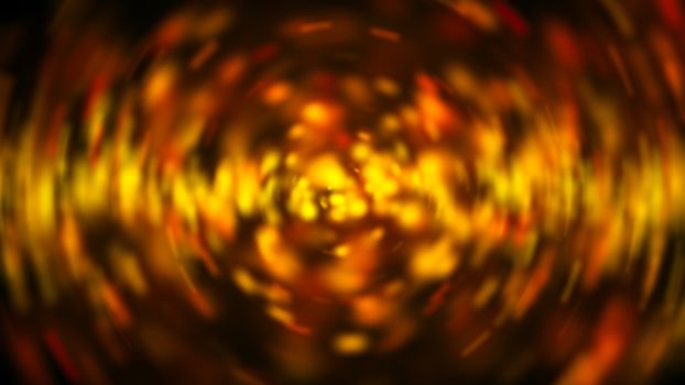 Radial gold blur background. Digital illustration. 3d rendering