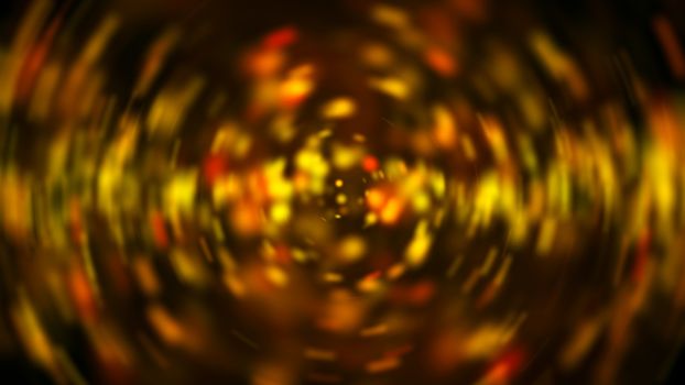 Radial gold blur background. Digital illustration. 3d rendering