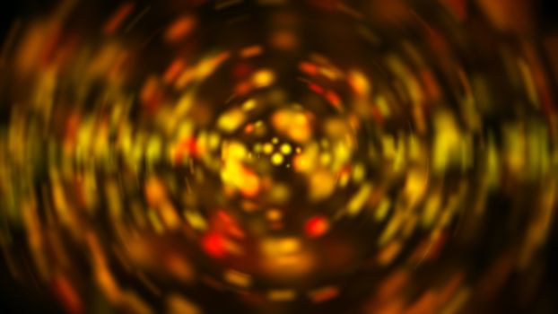 Radial gold blur background. Digital illustration. 3d rendering