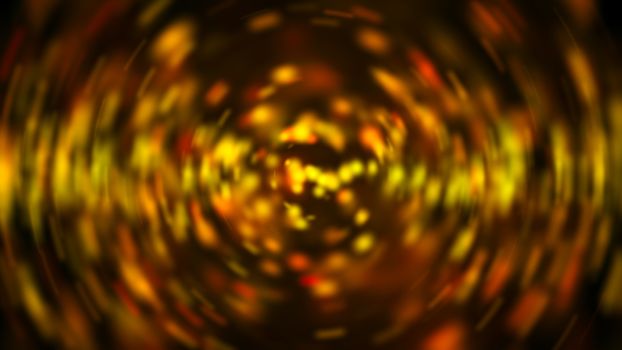 Radial gold blur background. Digital illustration. 3d rendering