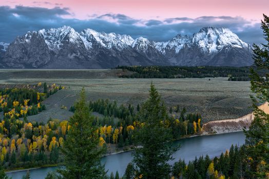 Autumn Sunrise along the Snake River