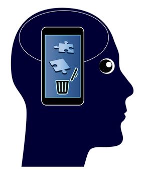 The overuse of mobile phones with damaging side effects of your brain