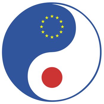 Concept sign for the Free Trade Agreement and Economic Partnership between the European Union and Japan