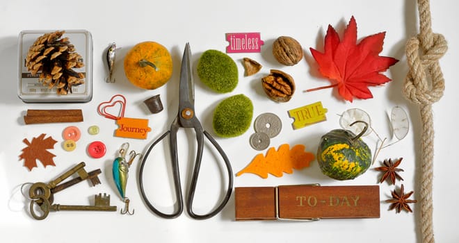 Autumn Collection  Mockup objects on white background