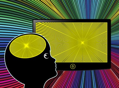 Brain overload in early childhood through TV, videos and computer