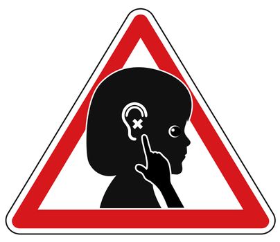 Concept sign to identify hearing problems in early childhood