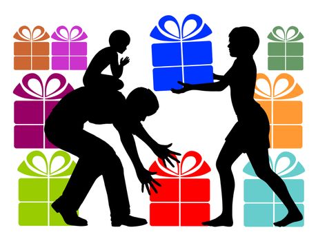 Parents who over-gift their child with holiday presents