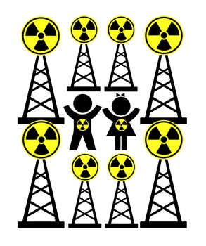 Health hazard for children from cellular phone or radio towers