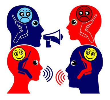 Two people learn to respecting each other instead of shouting at one other