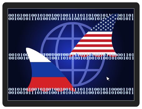 USA and Russia spying on each other on the internet