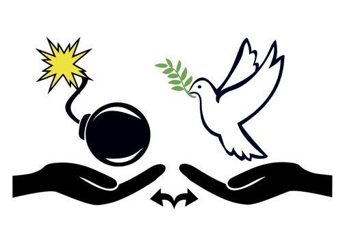 Peaceful solution versus violence