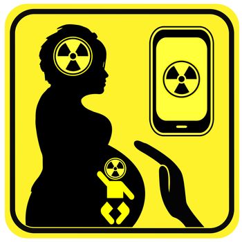 Radiation from Smartphone can harm the brain of the unborn