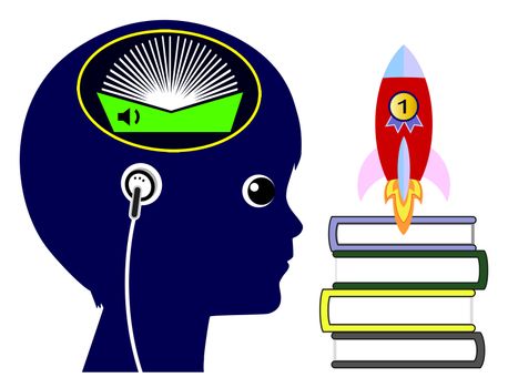 Listening to audio books to boost academic performance