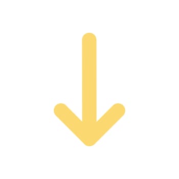 Pointer, arrow in modern flat style. Arrow button isolated on white background. Symbol for web design, site, app, UI.