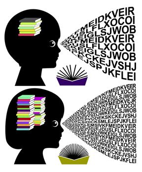 There is a reading gap between boys and girls in childhood education