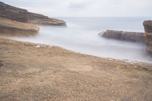 Wave on the coast of Mallorca
