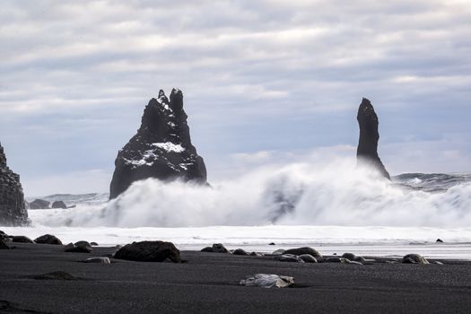 Stormy Weather at Reynisfjara Volcanic Beach