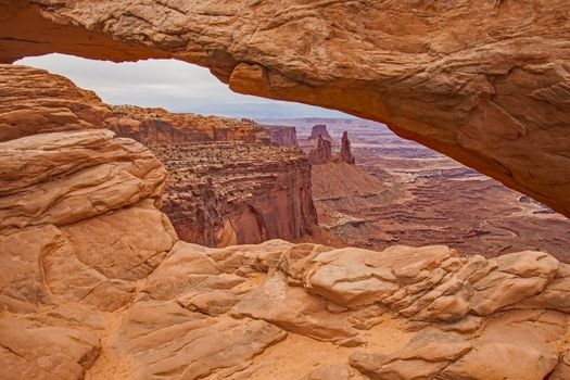 The Mesa Arch in Canyonlands National Park near Moab Utah