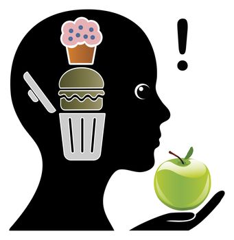 Mental training in order to limit junk food