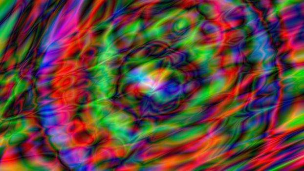 Colorful abstract painted background. Psychedelic art. 3d rendering