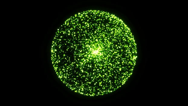 Abstract background with sphere particles. Digital 3d rendering backdrop. 3d rendering