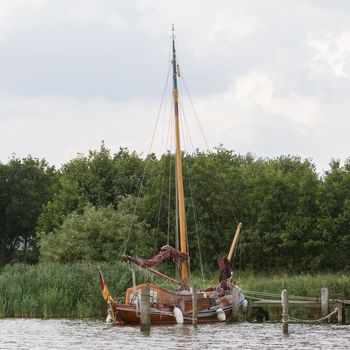 Old sailing ship in the Netherlands - Unrecognisable