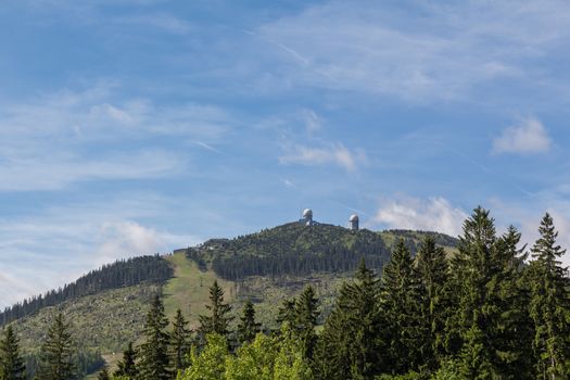 View to the great arber in summer with blue sky