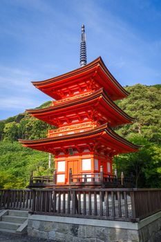 Pagoda at the kiyomizu-dera temple, Gion, Kyoto, Japan